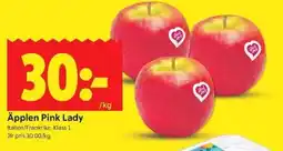 ICA Kvantum Äpplen Pink Lady erbjuda