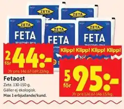 ICA Kvantum Zeta Fetaost erbjuda