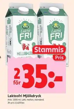 ICA Kvantum Arla Laktosfri Mjölkdryck erbjuda