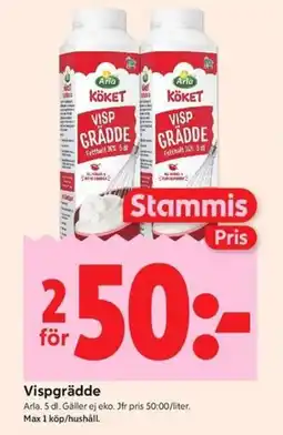 ICA Kvantum Arla Vispgrädde erbjuda