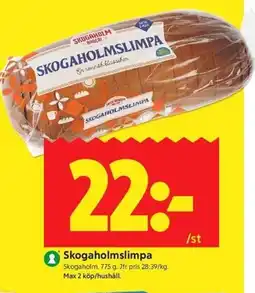 ICA Kvantum Skogaholm Skogaholmslimpa erbjuda