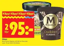 ICA Kvantum Ben & Jerrys, Magnum Glass erbjuda