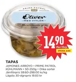Willys Tapas erbjuda