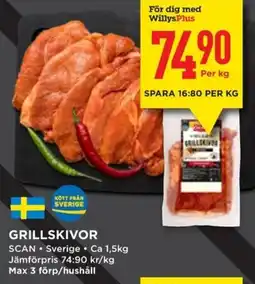 Willys SCAN Grillskivor erbjuda