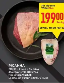 Willys Picanha erbjuda