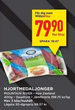 Willys Hjortmedaljonger erbjuda