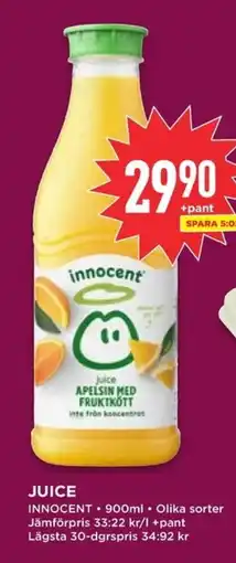 Willys INNOCENT Juice erbjuda