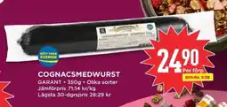 Willys GARANT Cognacsmedwurst erbjuda