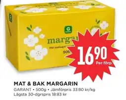 Willys GARANT Mat & bak margarin erbjuda