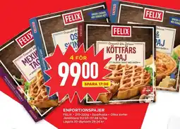 Willys FELIX Enportionspajer erbjuda