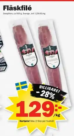 Pekås Fläskfilé, Medlemspris erbjuda