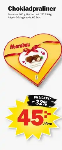Pekås Chokladpraliner erbjuda