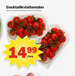 Pekås Cocktailkvisttomater erbjuda