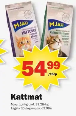 Pekås Kattmat erbjuda