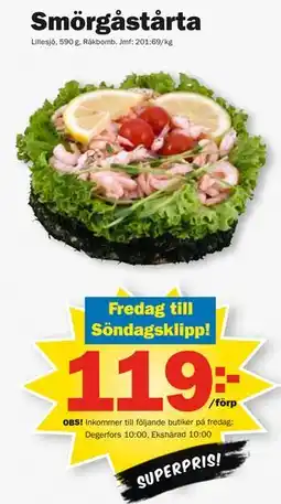 Pekås Smörgåstårta erbjuda