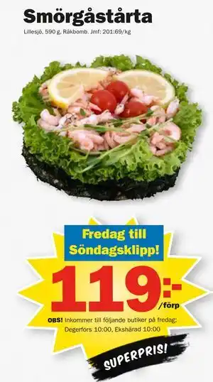 Pekås Smörgåstårta erbjuda