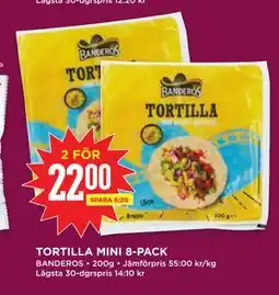 Willys TORTILLA MINI 8-PACK erbjuda