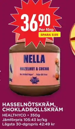 Willys HASSELNÖTSKRÄM, CHOKLADBOLLSKRÄM erbjuda