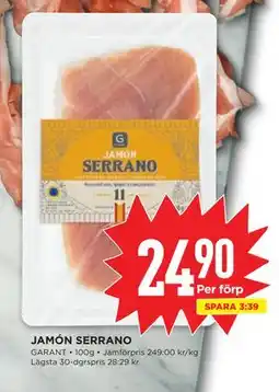 Willys JAMÓN SERRANO erbjuda
