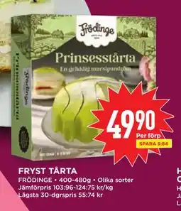 Willys FRYST TÅRTA erbjuda