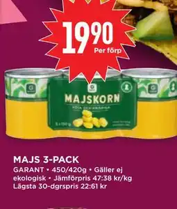 Willys MAJS 3-PACK erbjuda