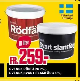 ÖoB SVENSK SVART SLAMFÄRG erbjuda