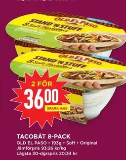 Willys TACOBÅT 8-PACK erbjuda