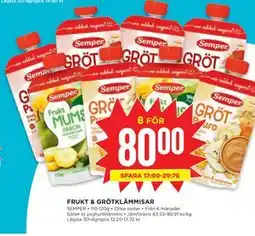 Willys FRUKT & GRÖTKLÄMMISAR erbjuda