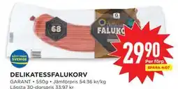 Willys DELIKATESSFALUKORV erbjuda