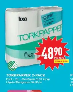 Willys TORKPAPPER 2-PACK erbjuda