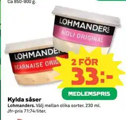 Coop Daglivs Kylda såser, Medlemspris erbjuda