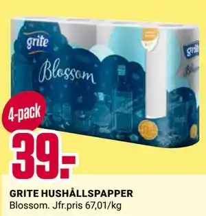 ÖoB GRITE HUSHÅLLSPAPPER erbjuda