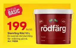 Byggmax Slamfärg Röd 10 L erbjuda