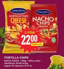 Willys TORTILLA CHIPS erbjuda