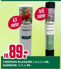 ÖoB FIBERDUK BLOSSOM, BARKDUK erbjuda