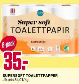 ÖoB SUPERSOFT TOALETTPAPPER erbjuda