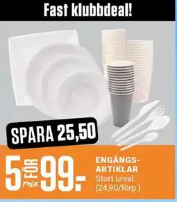 ÖoB ENGÅNGSARTIKLAR, Medlemspris erbjuda