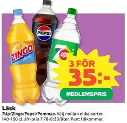 Coop Daglivs Läsk, Medlemspris erbjuda