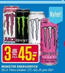 ÖoB MONSTER ENERGIDRYCK erbjuda