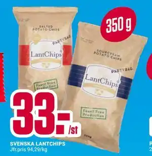 ÖoB SVENSKA LANTCHIPS erbjuda