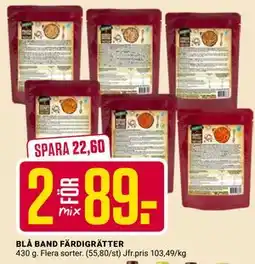 ÖoB BLÅ BAND FÄRDIGRÄTTER erbjuda