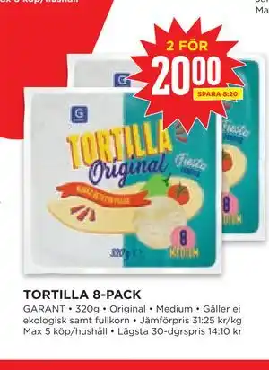 Willys Hemma TORTILLA 8-PACK erbjuda