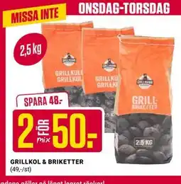 ÖoB GRILLKOL & BRIKETTER erbjuda