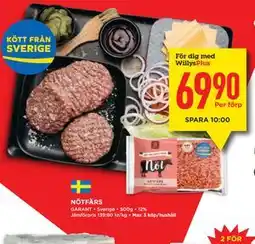Willys Hemma NÖTFÄRS, Medlemspris erbjuda