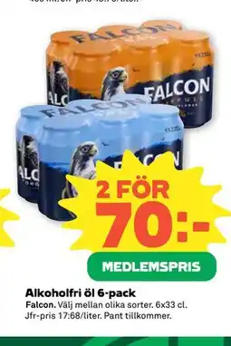 Coop Daglivs Alkoholfri öl 6-pack, Medlemspris erbjuda