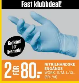 ÖoB NITRILHANDSKE ENGÅNGS, Medlemspris erbjuda