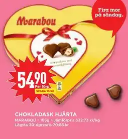 Willys Hemma CHOKLADASK HJÄRTA erbjuda