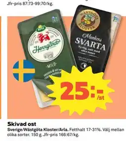 Coop Daglivs Skivad ost erbjuda