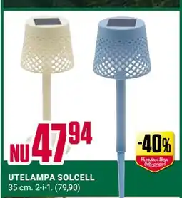ÖoB UTELAMPA SOLCELL erbjuda