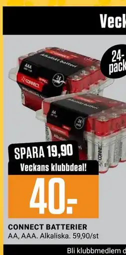 ÖoB CONNECT BATTERIER, Medlemspris erbjuda